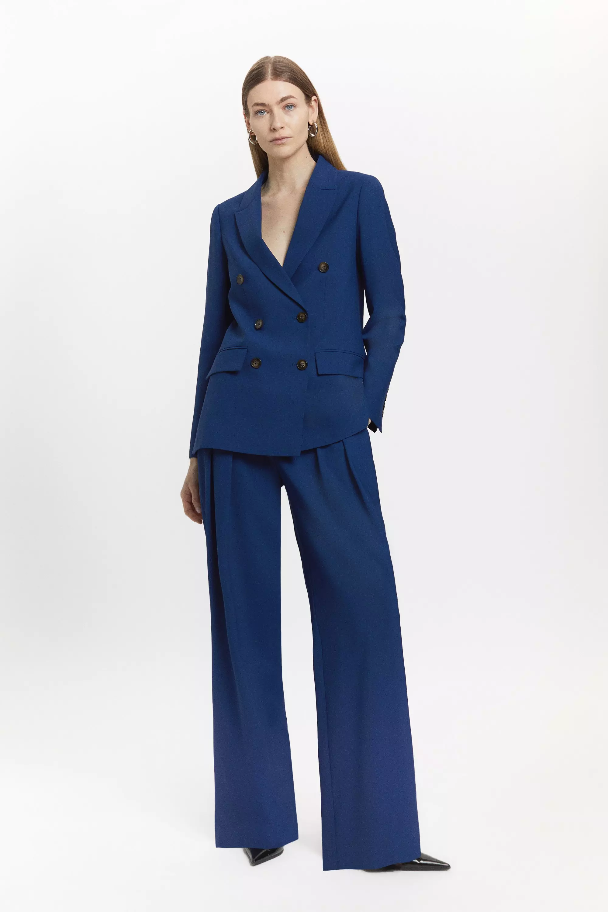 Karen millen navy discount blazer